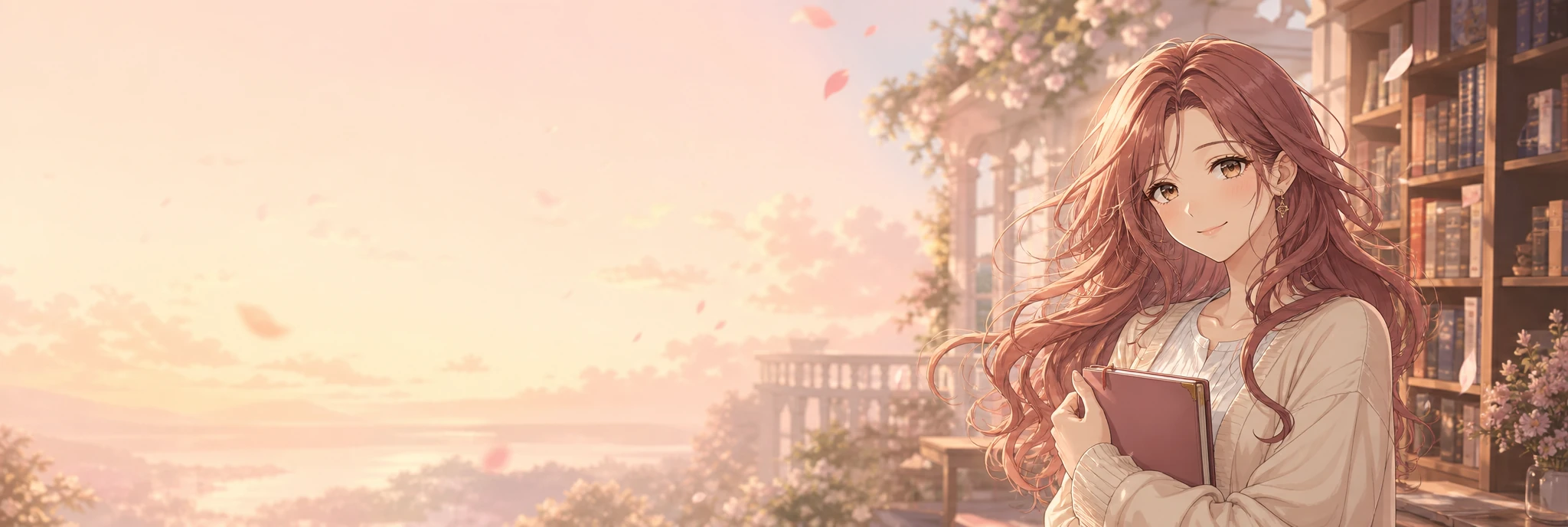 原创动漫少女横幅